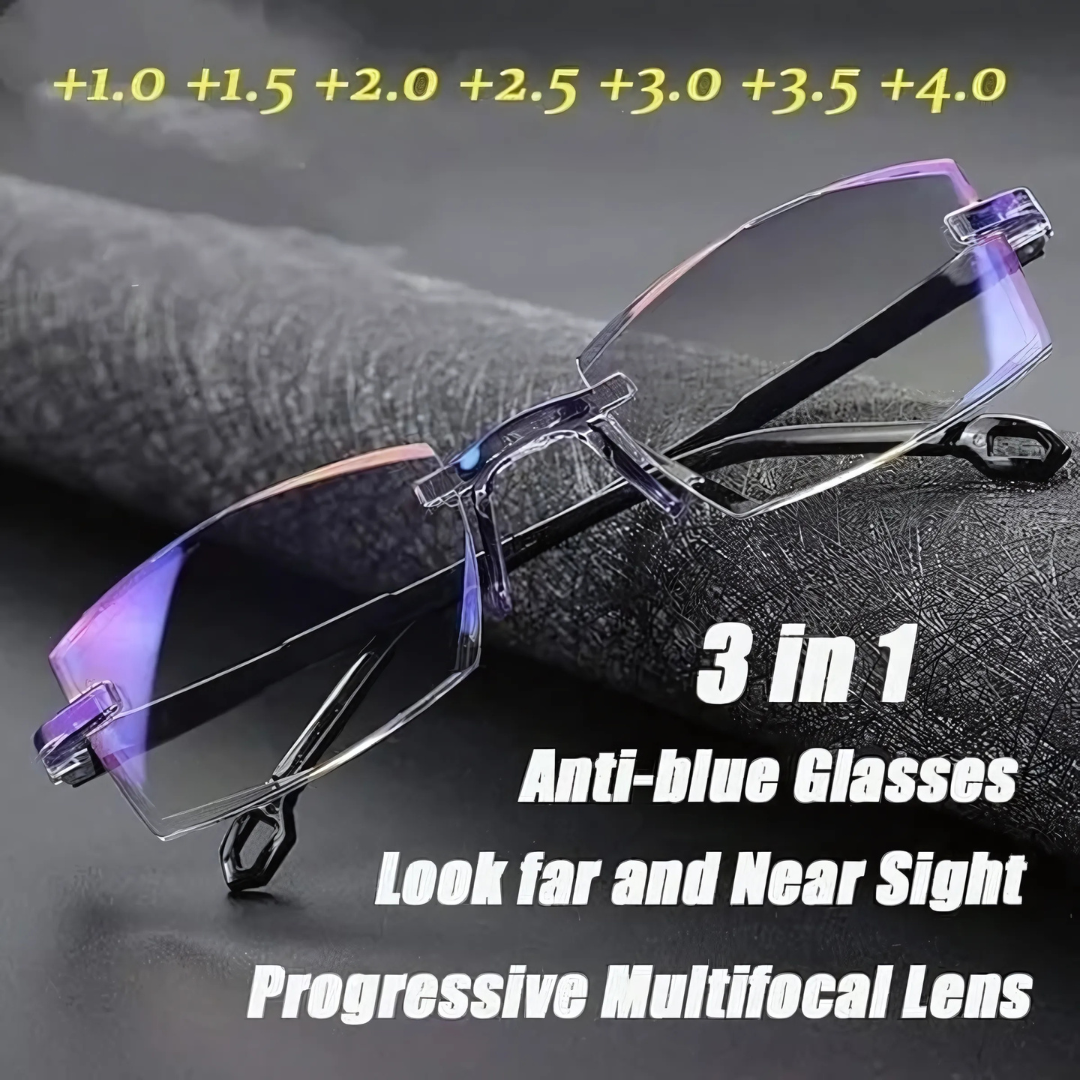 🔥 Buy 1 Get 1 Anti-blue Progressive Far And Near Dual-Use Reading Glasses