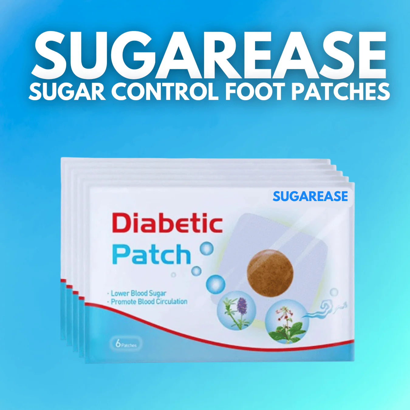 New Patches for High Blood Sugar and Diabetes Plasters Natural Herbal | Herbal Foot Patch for Blood Circulation & Glucose Balance(1 BOX = 20 PATCHES-BUY 1 GET 3 FREE)