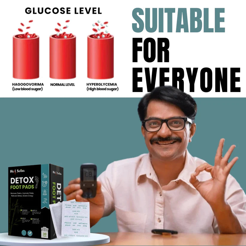 Detox Foot Pads - Best Diabetes Relief Patch For Your Health (pack of 5= 50 pads)