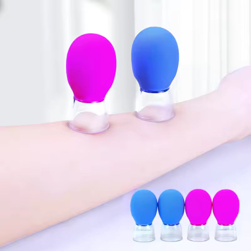 Vinban 20 PCS Glass Facial Cupping Set | Silicone Vacuum Suction | Cupping Professional Massager Therapy | A Kit For Anti Cellulite, Anti Wrinkle and Instantly Ageless Skin | For Eyes, Face and Body