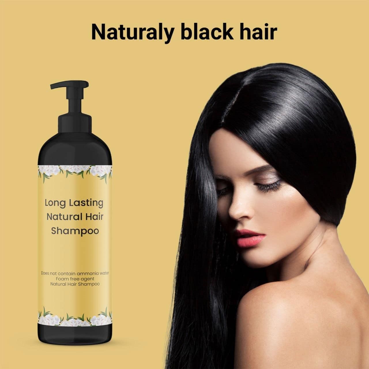 🌿 Natural Hair Dye Shampoo – 50ml Each (Pack of 2) | Quick & Easy Application | Long-Lasting Color | Ammonia-Free Formula