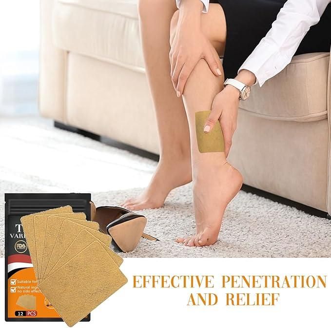 Herbal Turmeric Varicose Vein Patch Man & Woman 12x4=48 PCS BUY 1 GET 1 FREE