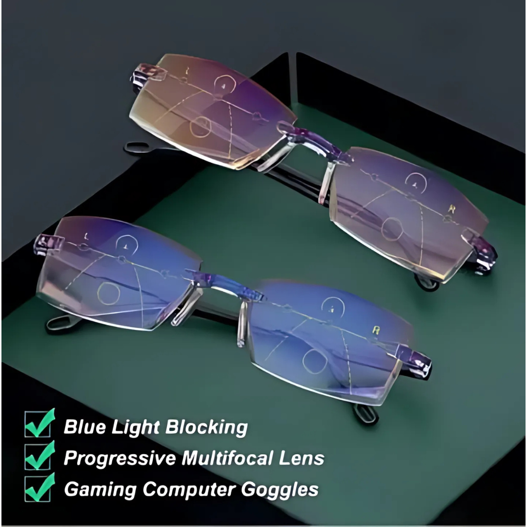 🔥 Buy 1 Get 1 Anti-blue Progressive Far And Near Dual-Use Reading Glasses