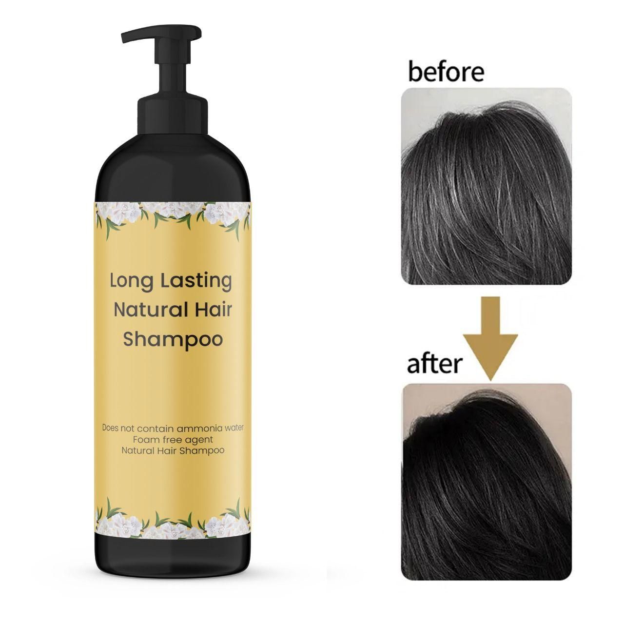 🌿 Natural Hair Dye Shampoo – 50ml Each (Pack of 2) | Quick & Easy Application | Long-Lasting Color | Ammonia-Free Formula