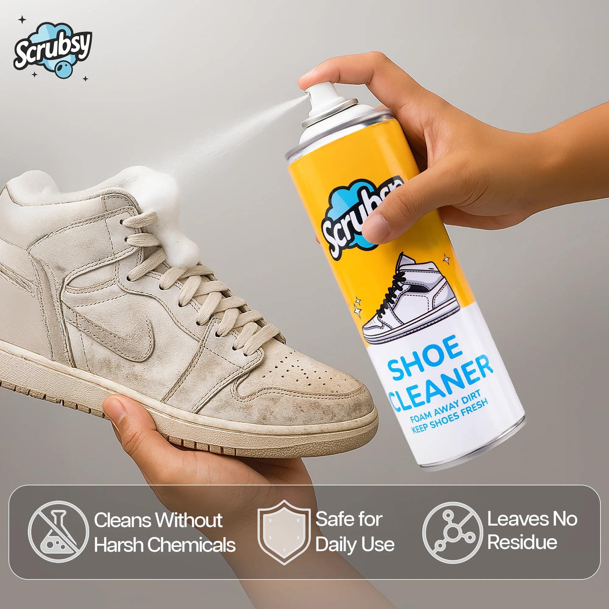 India's #1 Foam-Based Footwear Cleaner
