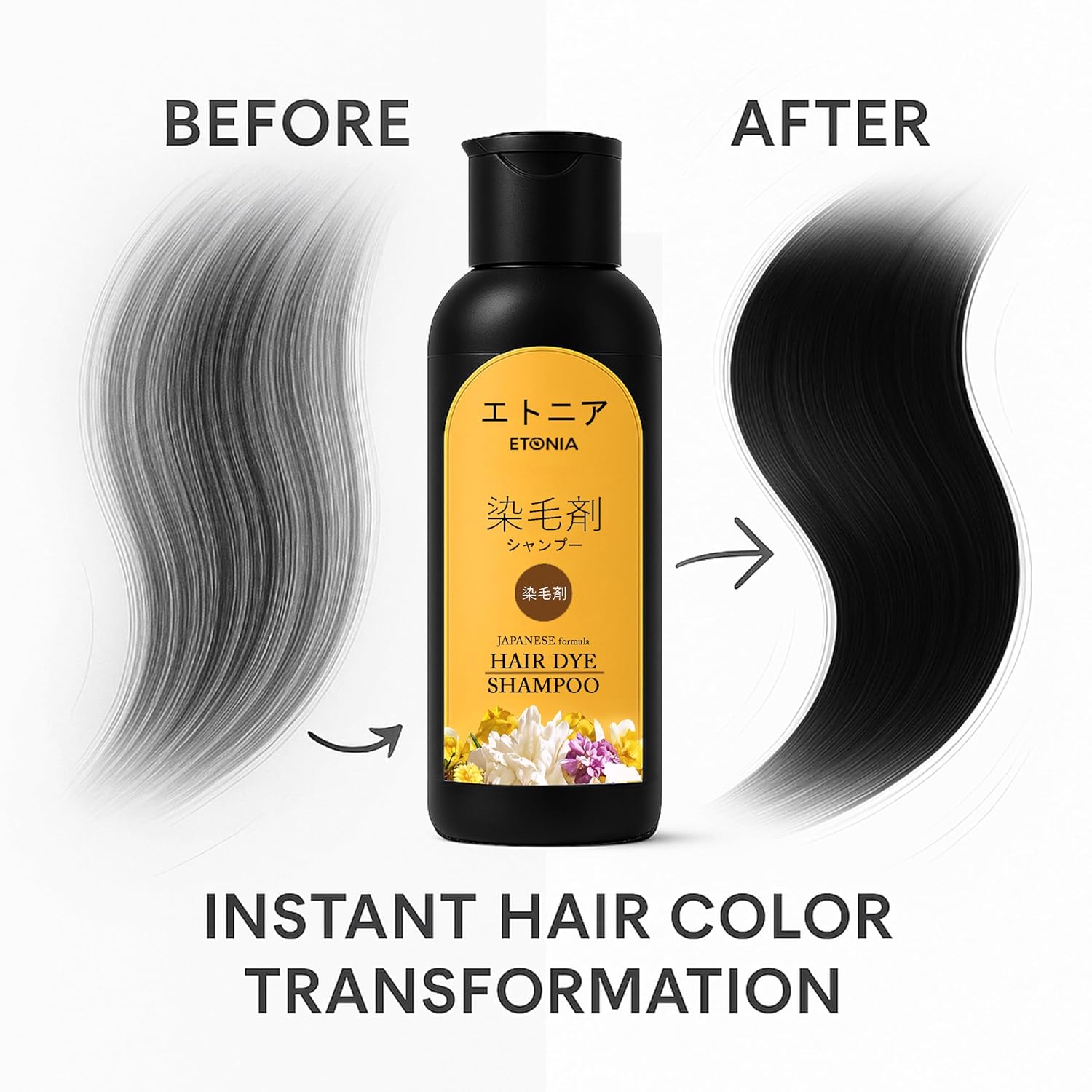 ✨Japanese Long Lasting Natural Hair Dye Shampoo (Buy 1 Get 2 Free)🔥