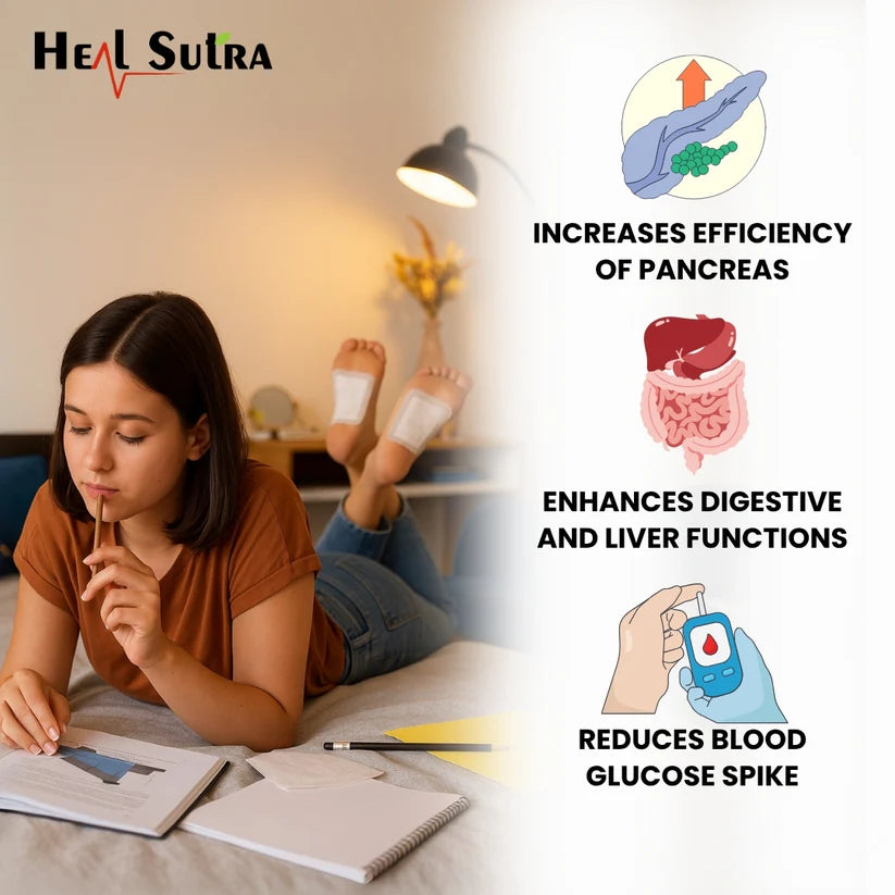 Detox Foot Pads - Best Diabetes Relief Patch For Your Health (pack of 5= 50 pads)