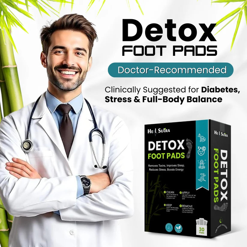 Detox Foot Pads - Best Diabetes Relief Patch For Your Health (pack of 5= 50 pads)