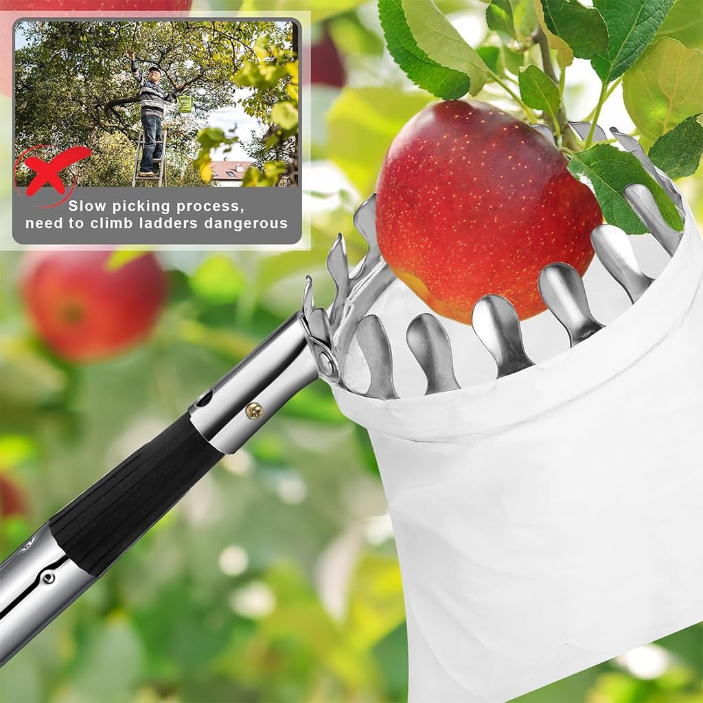 Fruit Picker Head Harvest Basket Elastic Bag Fruit Picking Tool | Home & Garden | Yard, Garden & Outdoor Living | Gardening Supplies | Garden Tools & Equipment | Fruit Pickers