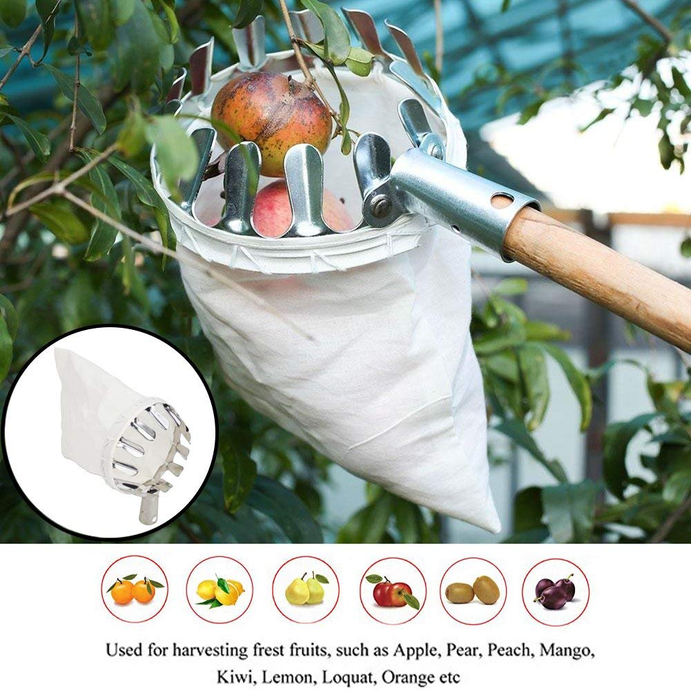 Fruit Picker Head Harvest Basket Elastic Bag Fruit Picking Tool | Home & Garden | Yard, Garden & Outdoor Living | Gardening Supplies | Garden Tools & Equipment | Fruit Pickers