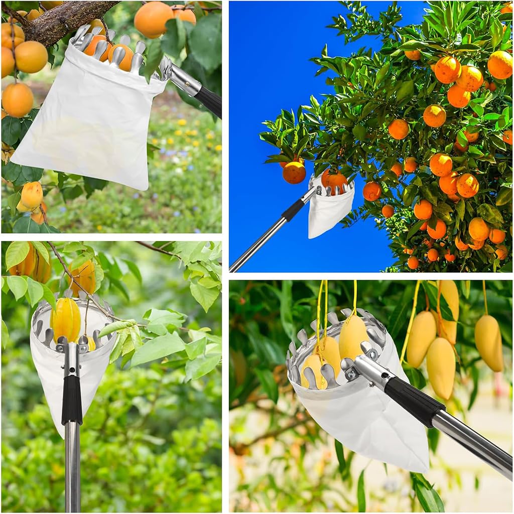 Fruit Picker Head Harvest Basket Elastic Bag Fruit Picking Tool | Home & Garden | Yard, Garden & Outdoor Living | Gardening Supplies | Garden Tools & Equipment | Fruit Pickers
